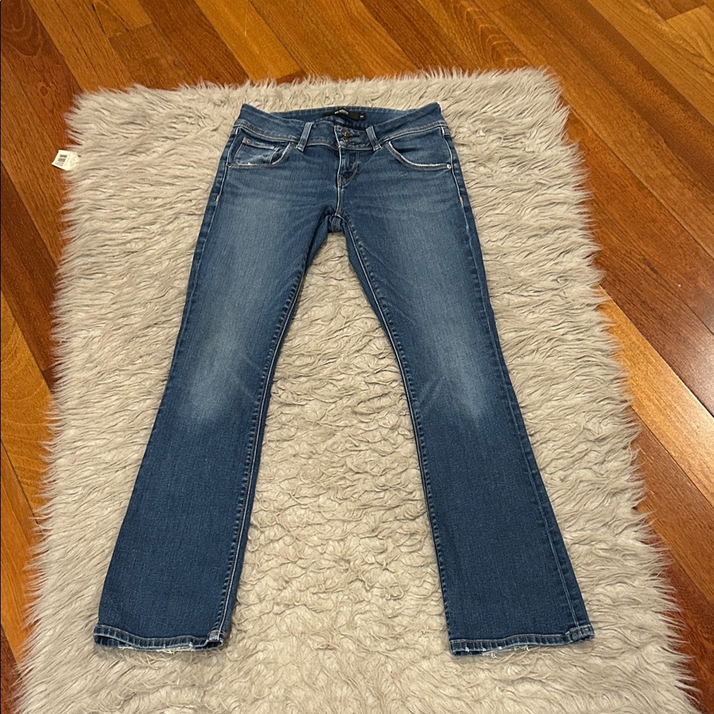 Hudson Jeans Beth Baby Boot Mid Rise  Blue Women's Boot Cut Jeans